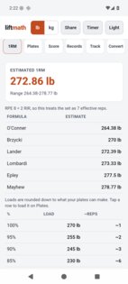 liftmath 2.6.0. Скриншот 1