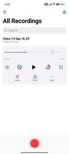 Voice Memos 1.0.2. Скриншот 2