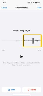 Voice Memos 1.0.2. Скриншот 3