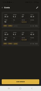 Coffee Log 1.1.0. Скриншот 2