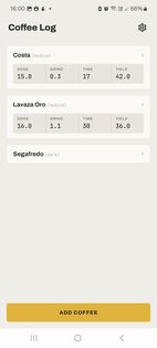 Coffee Log 1.1.0. Скриншот 6