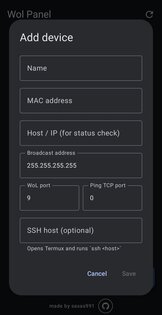 Wol Panel 1.3. Скриншот 2