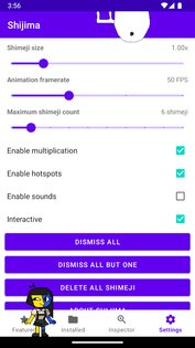 Shijima – Shimeji для Android 1.1.5. Скриншот 3