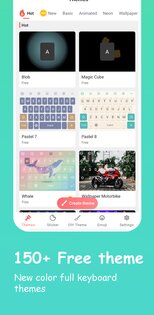 Emoji Keyboard: Theme, Fonts 3.10.18. Скриншот 1