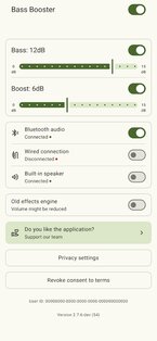 Bass Booster 3.1.0. Скриншот 3