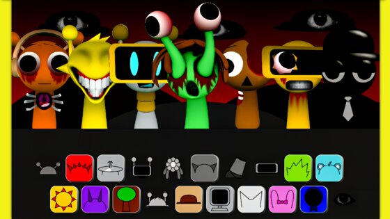 Sprunki 3D Mod 1.0. Скриншот 2
