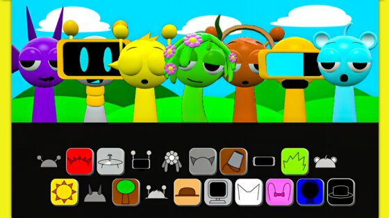 Sprunki 3D Mod 1.0. Скриншот 3