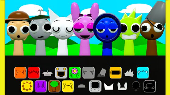 Sprunki 3D Mod 1.0. Скриншот 5