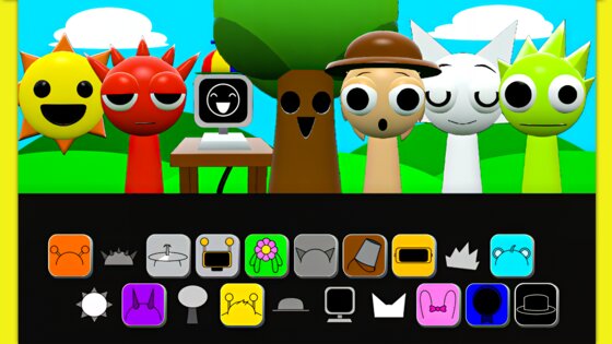 Sprunki 3D Mod 1.0. Скриншот 6