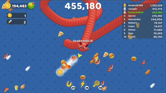Голодная Snake.io – Червячная Зона 1.0.2. Скриншот 3