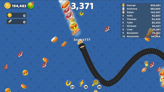Голодная Snake.io – Червячная Зона 1.0.2. Скриншот 5