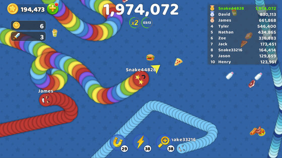 Голодная Snake.io – Червячная Зона 1.0.2. Скриншот 7