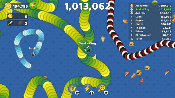 Голодная Snake.io – Червячная Зона 1.0.2. Скриншот 9