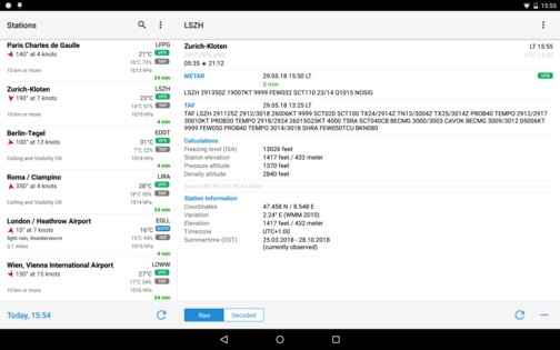 AeroWeather 1.10.10. Скриншот 13
