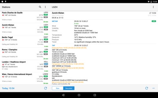 AeroWeather 1.10.10. Скриншот 14
