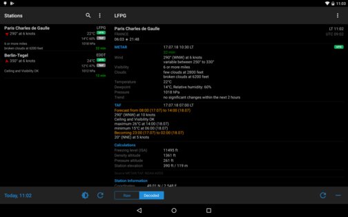 AeroWeather 1.10.10. Скриншот 15