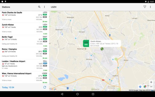 AeroWeather 1.10.10. Скриншот 18