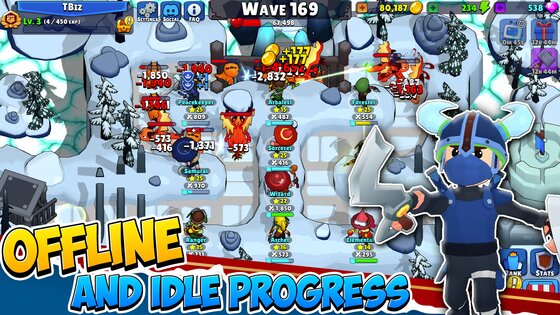 Idle Hero TD Tower Defense RPG 17.01. Скриншот 20
