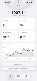 Barometer & Altimeter Pro 3.0.0. Скриншот 3