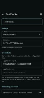 ResticDroid 0.3.0. Скриншот 4
