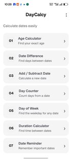 DayCalcy 3.43.5. Скриншот 1