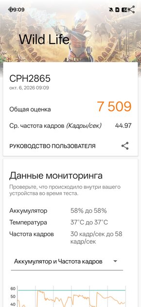Четыре камеры по 50 Мп и компактный экран: обзор OPPO Reno 16 — Производительность и тесты. 13