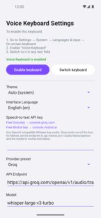 Voice Keyboard 1.9.8. Скриншот 2