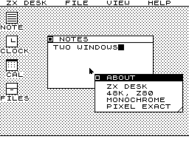 Ретро-энтузиаст создал графический рабочий стол для ZX Spectrum