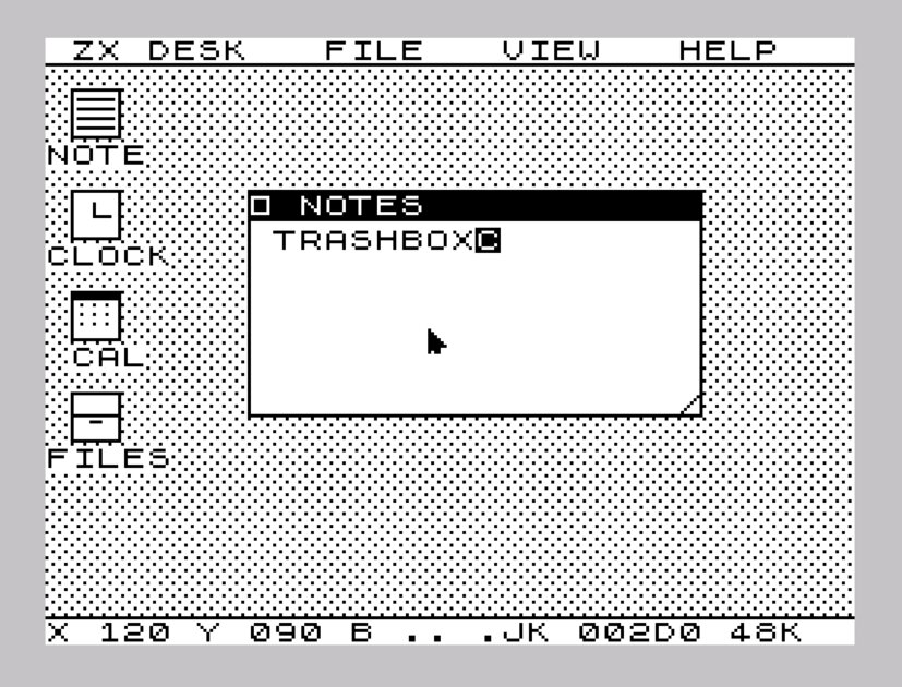 Ретро-энтузиаст создал графический рабочий стол для ZX Spectrum