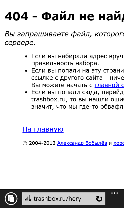 2013. Скриншот 1