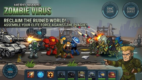 Hero Wars: Zombie Virus 0.0.1. Скриншот 8