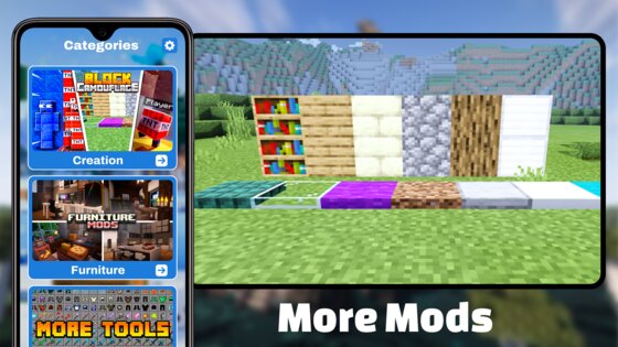 Мод Камуфляжные Двери для MCPE 387117760. Скриншот 1