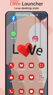 Love Launcher 5.3.1. Скриншот 1