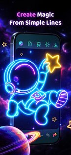 Doodle Magic: Glow Art Drawing 1.1.26. Скриншот 1