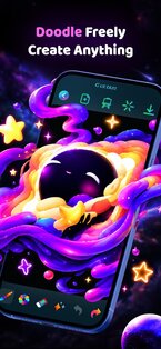 Doodle Magic: Glow Art Drawing 1.1.26. Скриншот 2