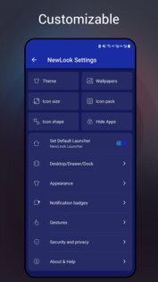 NewLook Launcher 5.1.2. Скриншот 7