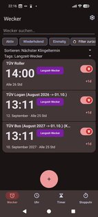 AlarmClock Deluxe (Wecker, Uhr, Timer, Stoppuhr) 2026.08.001. Скриншот 18