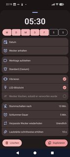 AlarmClock Deluxe (Wecker, Uhr, Timer, Stoppuhr) 2026.08.001. Скриншот 21