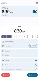 AlarmClock Deluxe (Wecker, Uhr, Timer, Stoppuhr) 2026.08.001. Скриншот 5