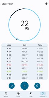 AlarmClock Deluxe (Wecker, Uhr, Timer, Stoppuhr) 2026.08.001. Скриншот 10