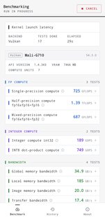 clpeak 3.0.1. Скриншот 2