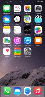 iOS 8. Скриншот 2