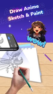 Draw Anime: Paint & Sketch App 1.5.1. Скриншот 2