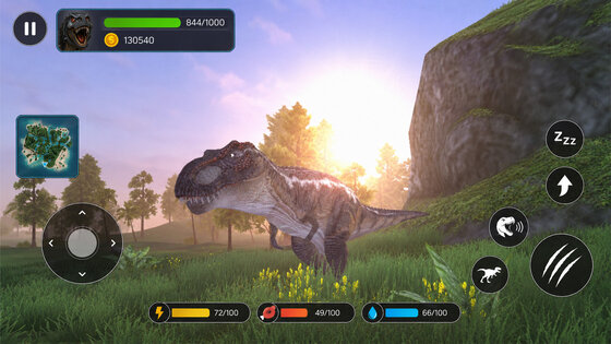 Jurassic Dino Clash Primal Sim 0.4. Скриншот 1