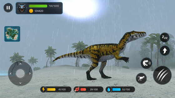 Jurassic Dino Clash Primal Sim 0.4. Скриншот 2