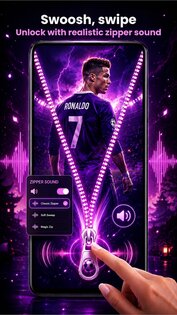 Zipper Lock Screen Customizer 1.2.2. Скриншот 4