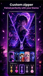 Zipper Lock Screen Customizer 1.2.2. Скриншот 5