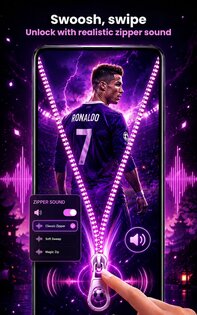 Zipper Lock Screen Customizer 1.2.2. Скриншот 15