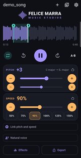 Смена тональности и темпа 1.0.0. Скриншот 1