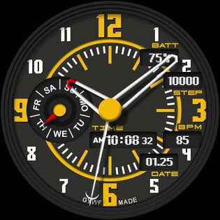 GYH007: Hybrid watchface 1.0.0. Скриншот 20